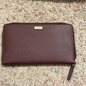 Maroon Kate Spade Wallet